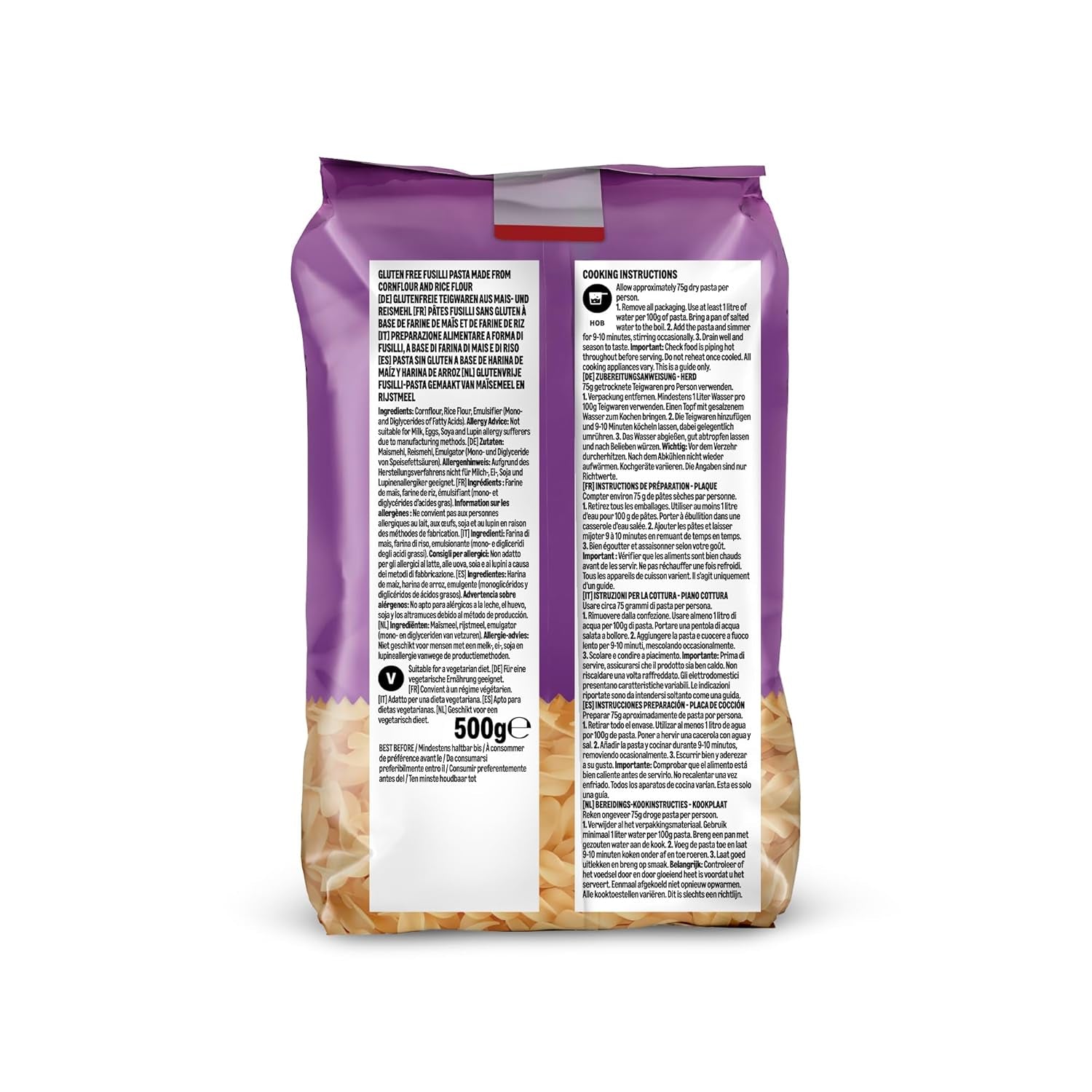 fra Amazon glutenfri fusilli, 500g