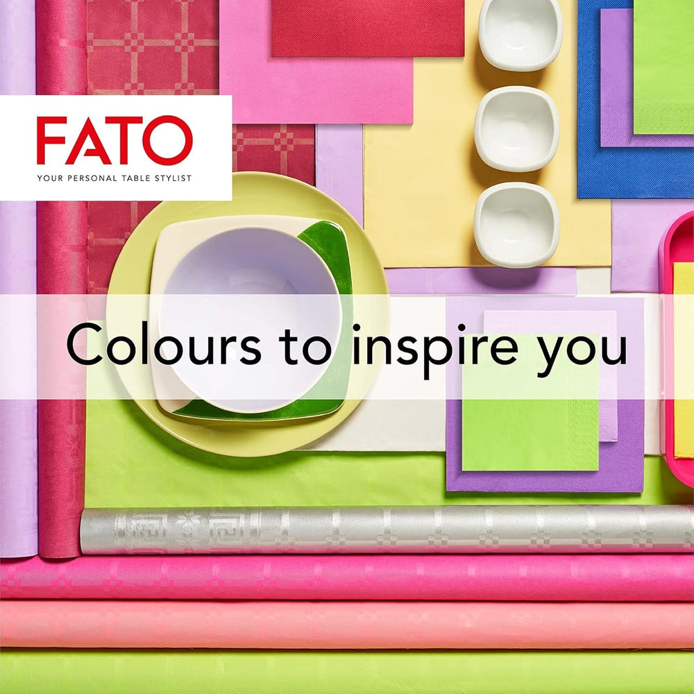 , Șervețele de hârtie de unică folosință, Ideal pentru prânzuri informale și bufete, Pachet de 50 șervețele, Dimensiune 33X33, 4 ori pliate, 2 straturi, Culoare verde măr, 100% hârtie din celuloză pură, FSC