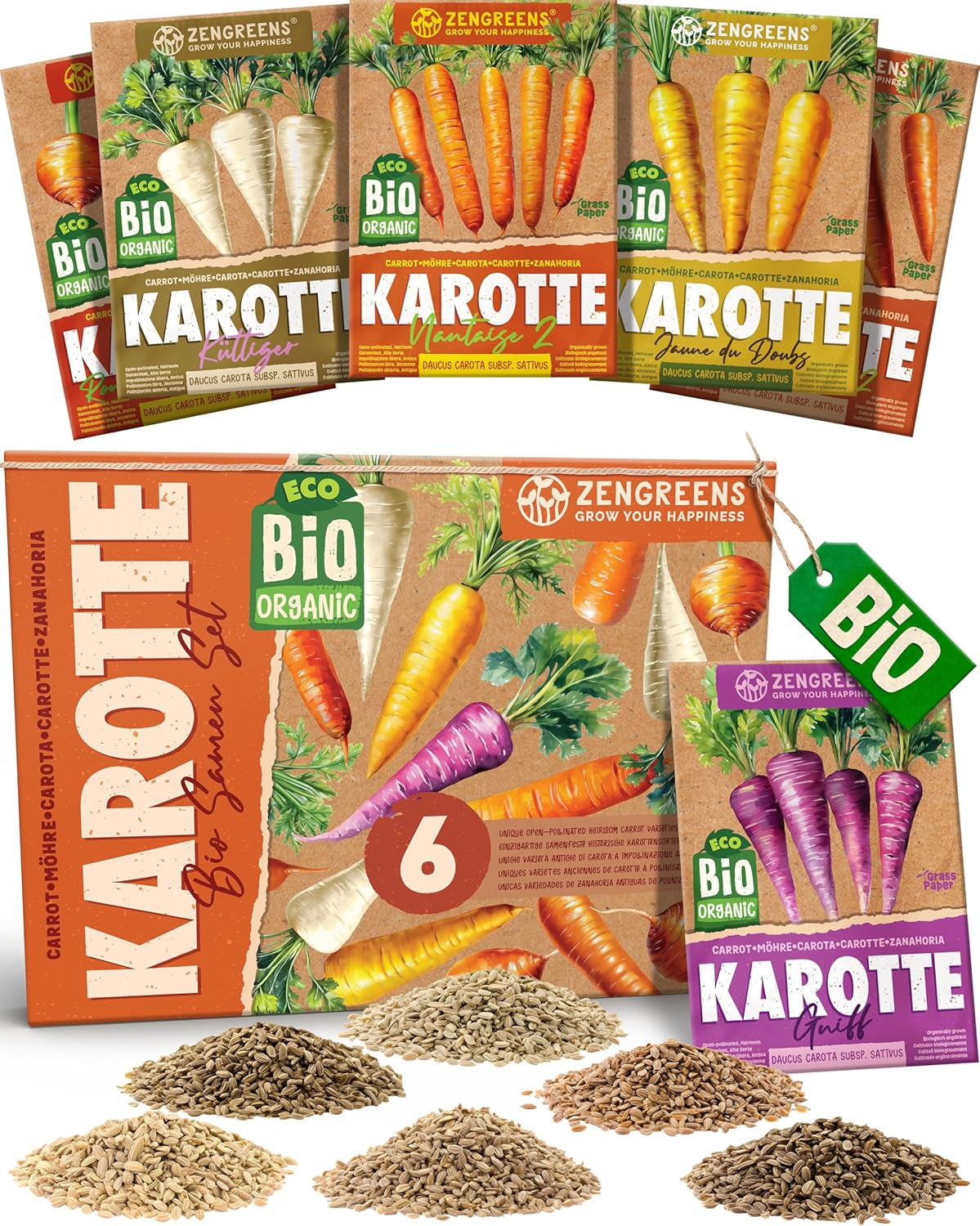 Økologiske tomatfrø i et sæt med 10 - 10 tomatfrø til nem dyrkning i haven, balkonen eller højbedet - Plantefrø - Frøplanter