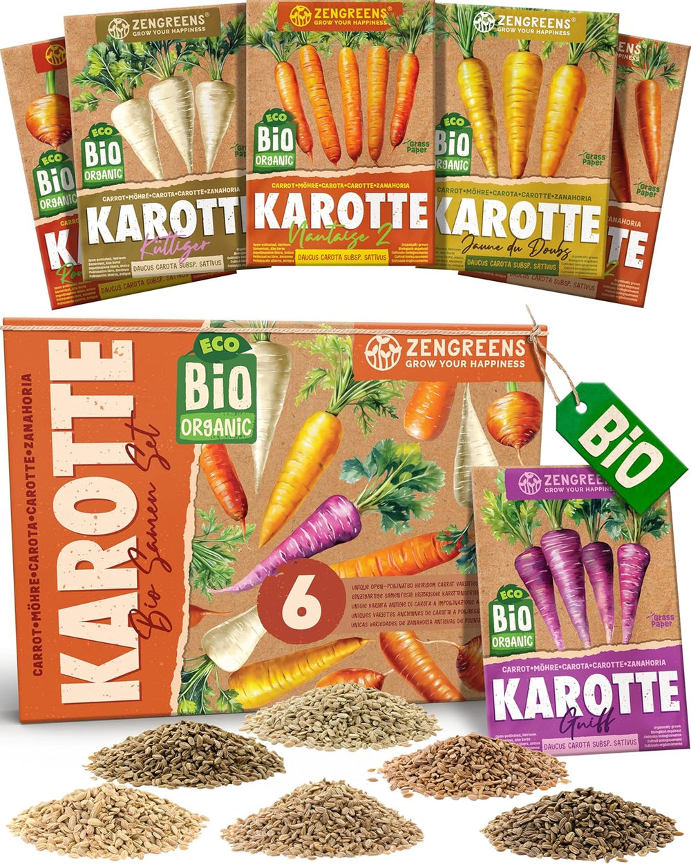 Økologiske tomatfrø i et sæt med 10 - 10 tomatfrø til nem dyrkning i haven, balkonen eller højbedet - Plantefrø - Frøplanter