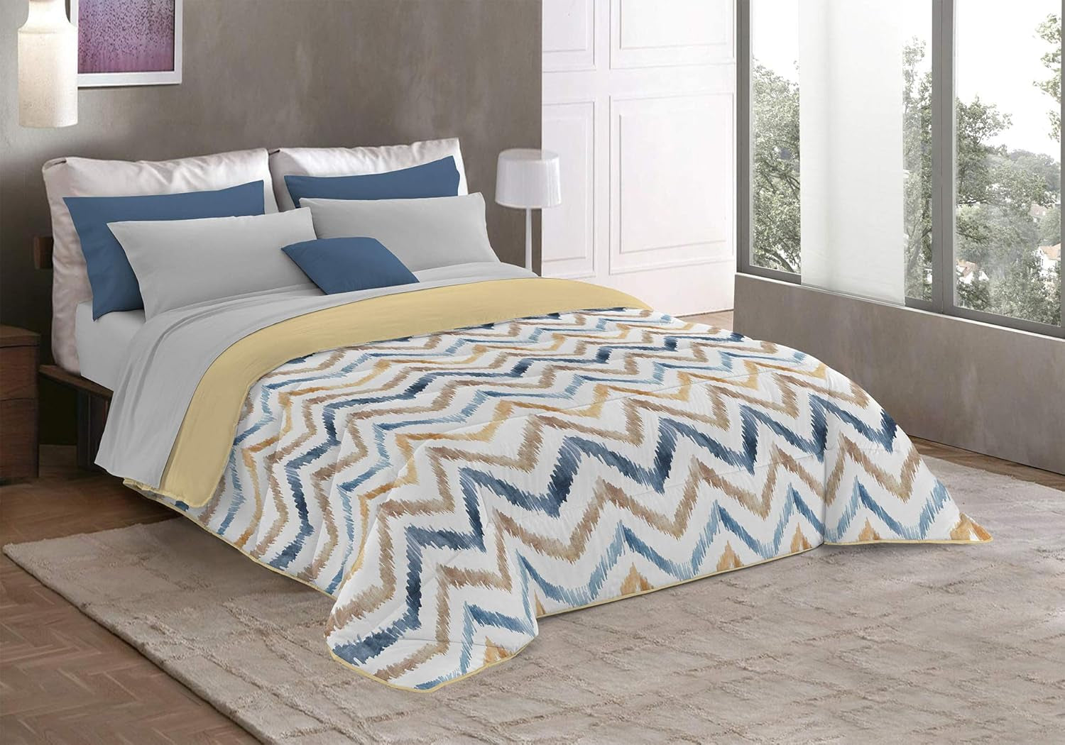 Fantasy T-Fa-Hypnotic-1P Vinterdyne, Mikrofiber, Hypnotisk, 170X260Cm Dyner og dyner Naty Shop Hippy 220X260 Cm