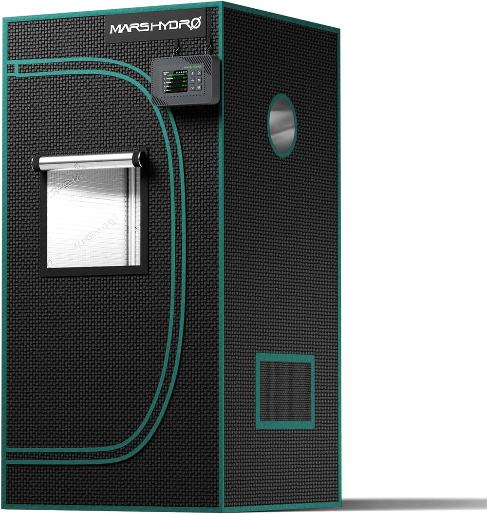 MARS HYDRO Grow Telt 60x60x140cm, Indendørs Grow Telt, Reflekterende Mylar Grow Telte til Hydroponics, Aftagelig bundbakke til plantedyrkningsplads