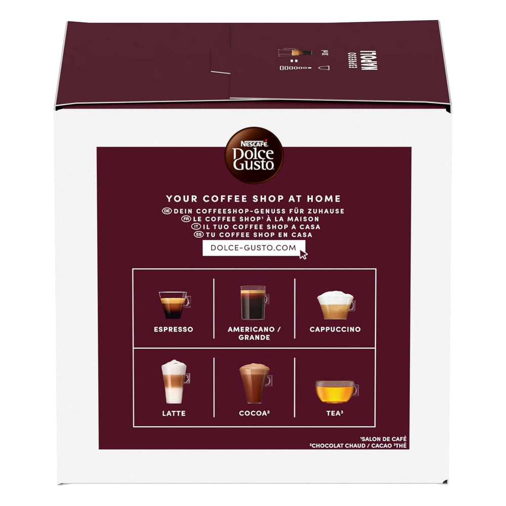 NESCAFÉ DOLCE GUSTO Inspirazione Italiana Espresso Napoli Kaffeekapseln 3er Pack (3 x 16 Kapseln)