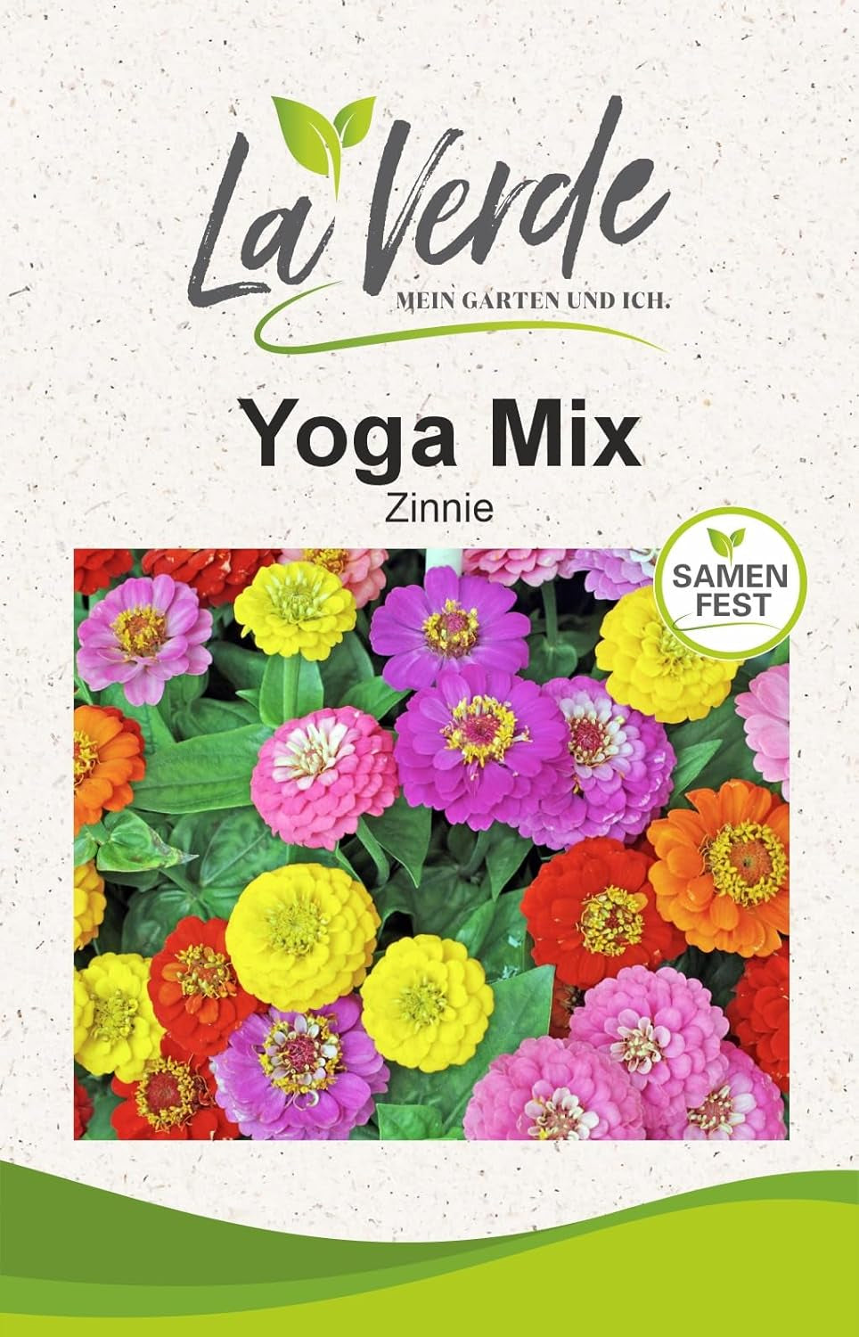 La Verde MIN HAVE OG MIG. Tagetes Bonita Bland blomsterfrø i ca. 100 planter, langblomstrende morgenfruer, dobbelte blomster, ikke-GMO frø