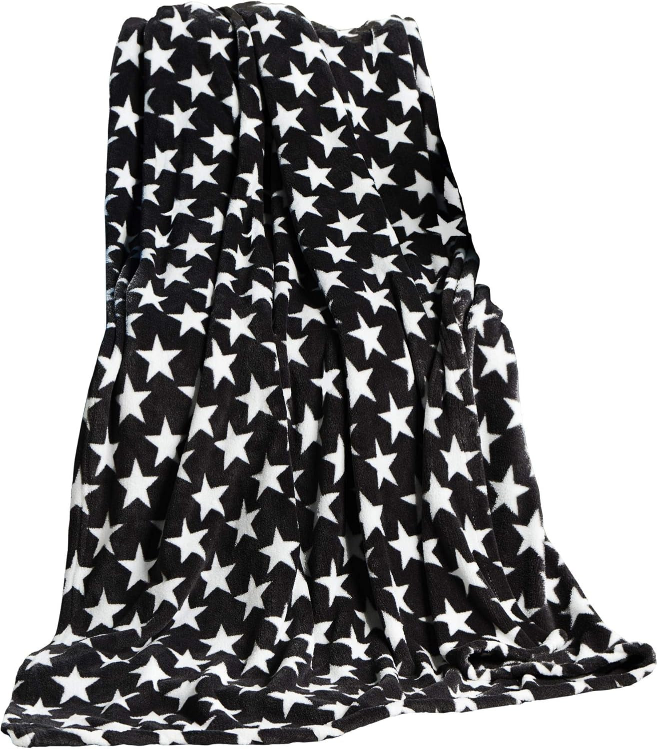 Celinatex pătură pufoasă 150 X 200 Cm Bordeaux pătură canapea canapea pătură moale stele Microfibre Fleece Oeko-Tex Moonlight Paturi si Cuverturi Besuche den CelinaTex-Store Stele negre 150 X 200 Cm