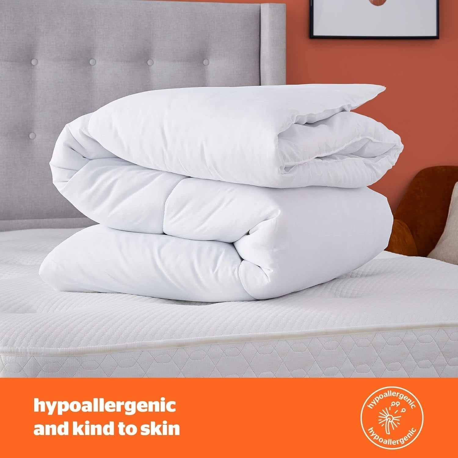 Silentnight so Snug 534222GE Dyne til kingsize seng, 15 tog, varm, hyggelig, tyk, allergivenlig og kan maskinvaskes, hvid, king size seng dyner og dyner Naty Shop
