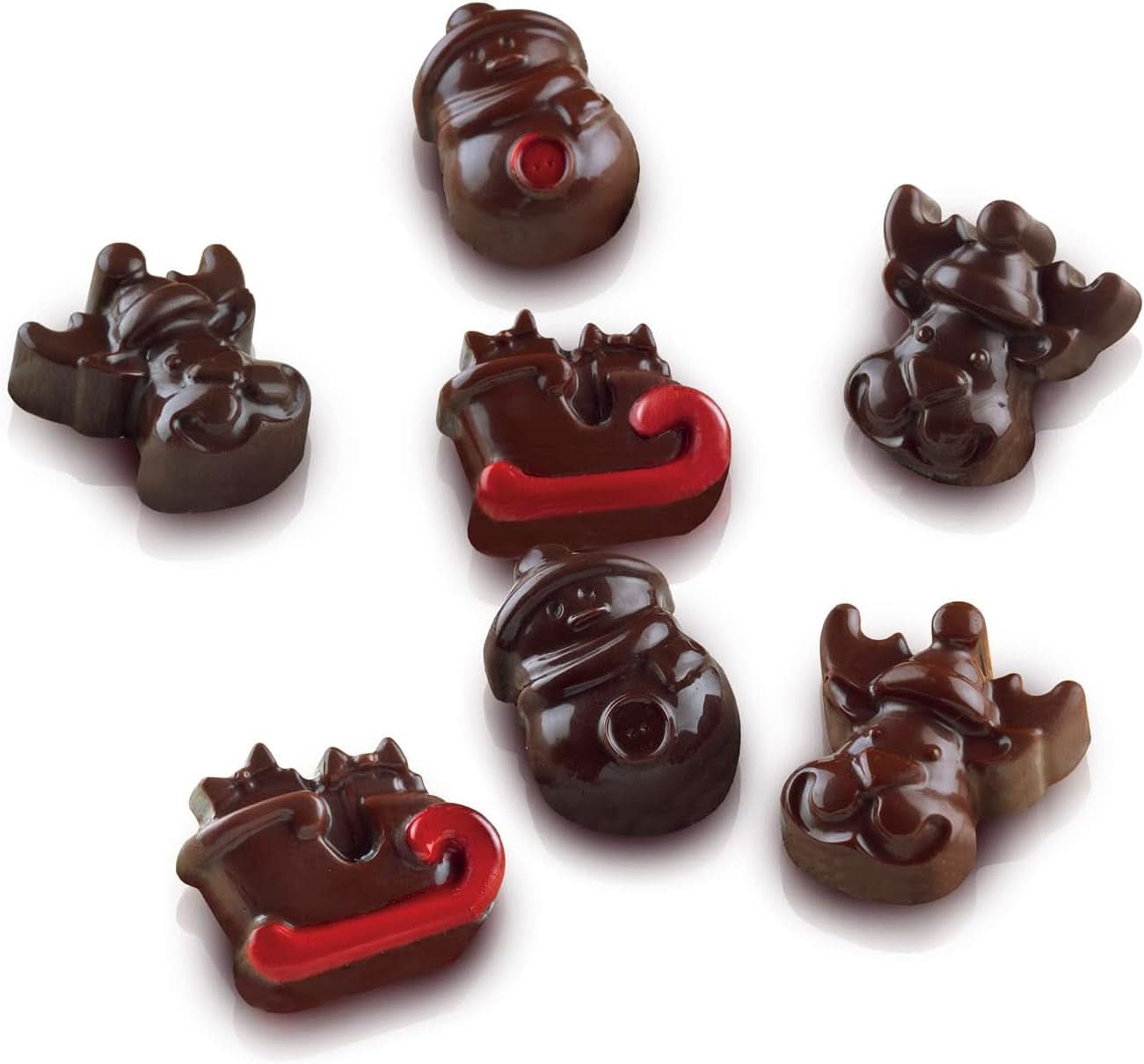 Silikomart 199194, til Chokoladepraliner, Vintermotiv Kitchen Naty Shop