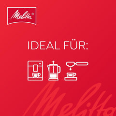Melitta Barista Classic Espresso, Boabe de cafea întregi 1kg, Nemăcinate, Boabe de cafea pentru espressoare automate, Prăjire puternică, Intensitate 5 (Pachet de 2)