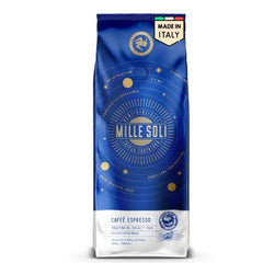 Boabe de cafea Caffè Espresso - Prăjire tradițională în Sicilia - Boabe de cafea premium, pungă de 250 g, pentru aparate complet automate și portafiltru