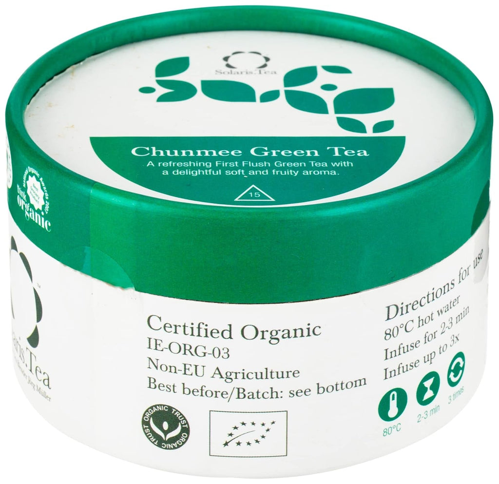 Ceai verde cu iasomie organic, 15 pliculețe de ceai din mătase, pachet de 1 (1 x 30 g)