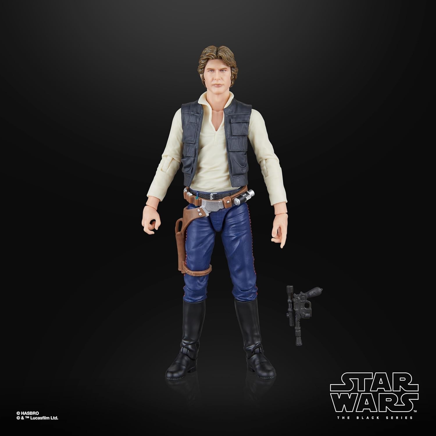 Star Wars The Black Series Han Solo, Star Wars: A Hope Premium Collectible Action Figur (15 cm) Actionfigurer Naty Shop