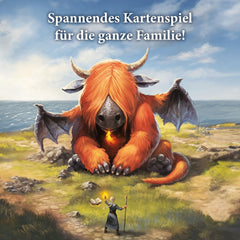 Kosmos 683757 Dragon Keeper, Joc de cărți mare pentru întreaga familie de la 8 ani, 123 de cărți de dragon frumoase, de format mare, de Michael Menzel, joc de societate, cadou