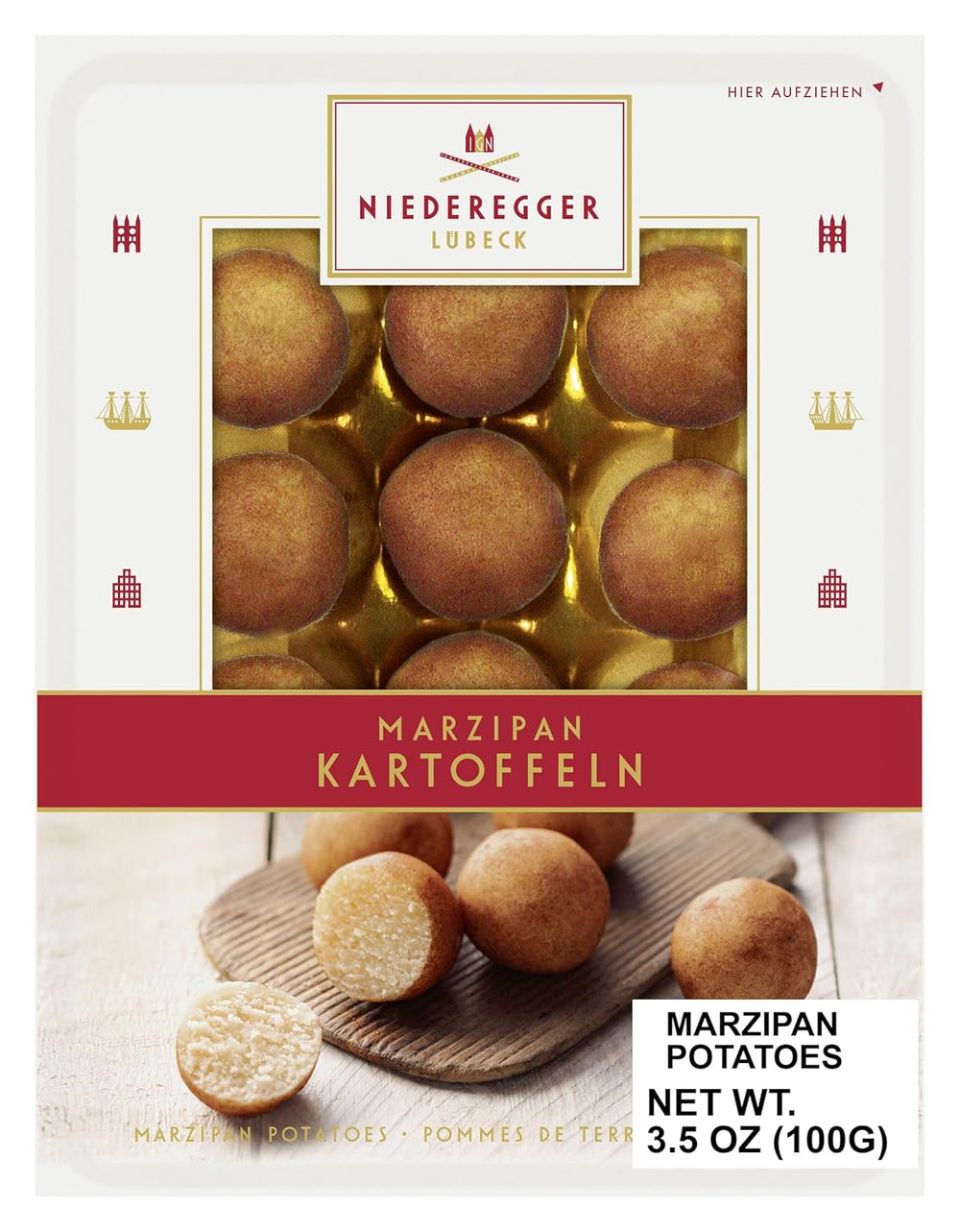 Kartofler med Niederegger marcipan 100g