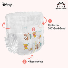 Amazon-mærke: Mama Bear Disney-bleer, størrelse 5 (12-17 kg) - Månedlig æske, hvid, 140 stykker (2 pakker af 70)