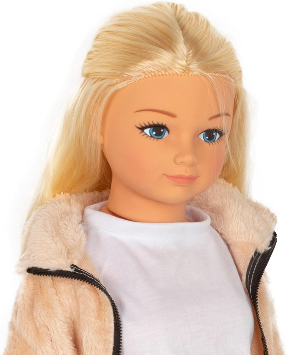 Păpușă Maria Casual mare cu fustă, 105 cm, accesorii incluse, păpuși pentru coafat, joc de rol, jucărie pentru copii, fete + 3 ani (39653)