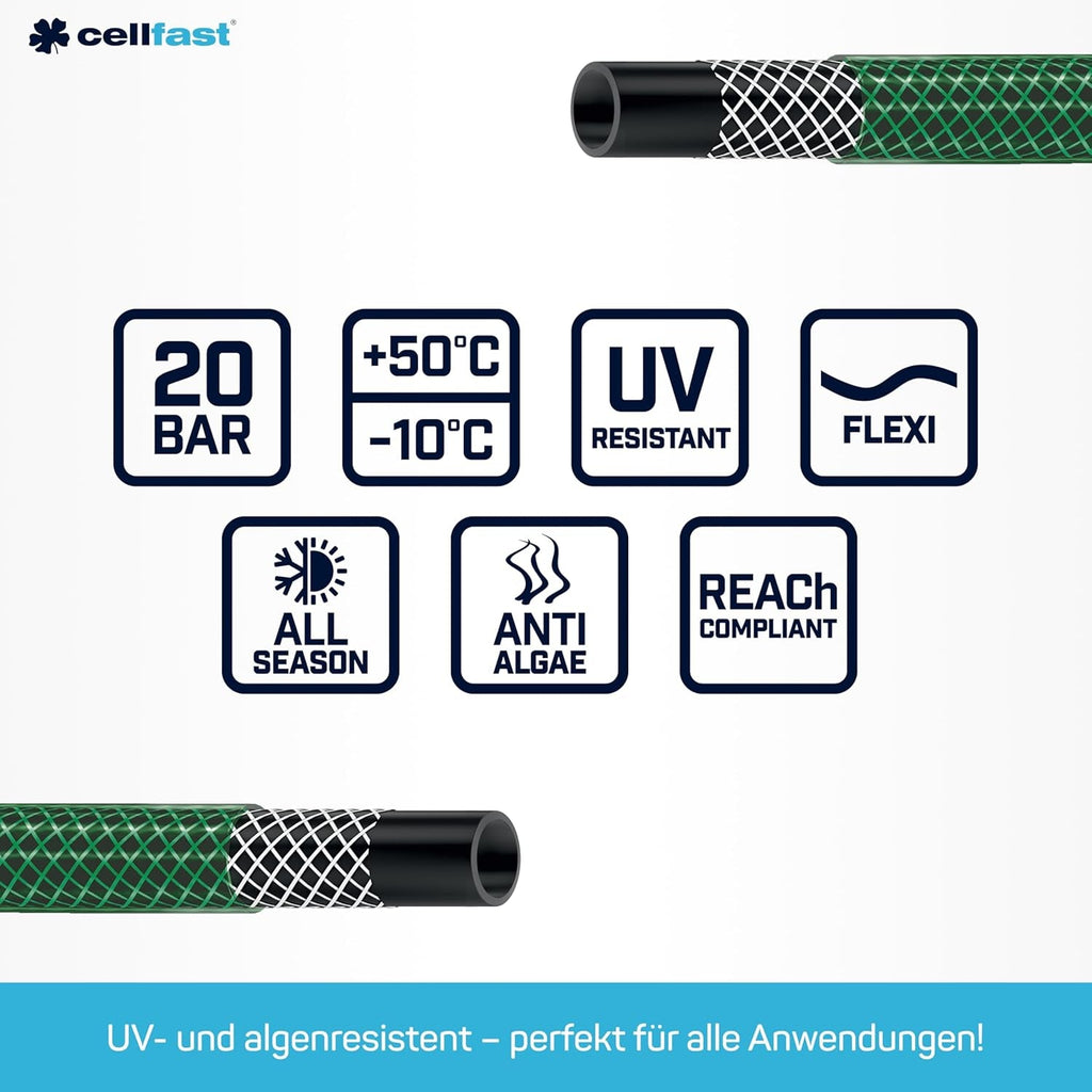 Set de aspersoare CELLFAST, aspersor de grădină, aspersor de gazon pentru flori și plante, conexiune rapidă, economic