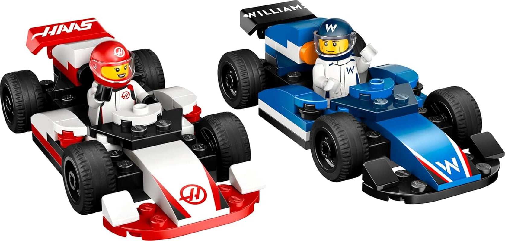 LEGO City F1 Williams Racing og Haas F1 Racing Cars - Formel 1 legetøj med biler, der kan bygges og 2 racerkører minifigurer - Små gaveideer til drenge og piger fra 4 år 60464 Byggesæt Beuche den LEGO-Store