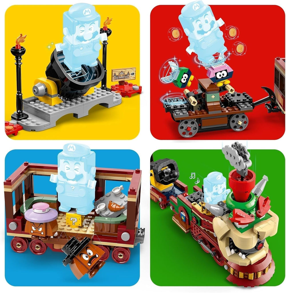 LEGO Super Mario Express Bowser Train Kids Adventure Legesæt med Hammer Brother 2 Gumbas og 2 Parapunctures Nintendo Gave til drenge Piger Gamers 71437 Byggesæt Besuche den LEGO-Store