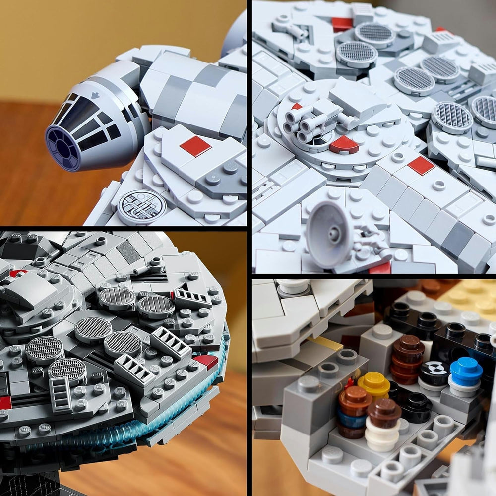 LEGO Star Wars Millennium Falcon 25-års jubilæumssæt til voksne Bygbart skib A New Hope Samlerobjekt Rumskibsmodelsæt Gaver til mænd Kvinder 75375 Byggesæt Besuche den LEGO-Store