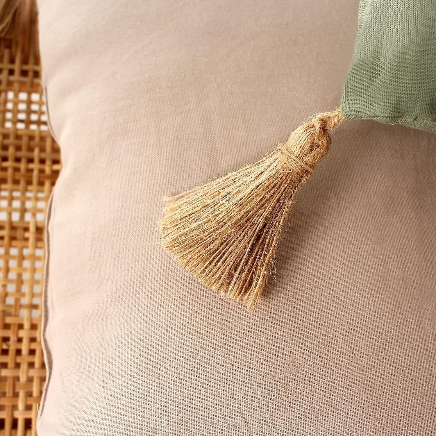 Dyne med 4 bobler, jute, 90 X 190 Cm, ler, 2007AGCHLJT090190, 90 X 190 Cm Dyner og dyner Naty Shop