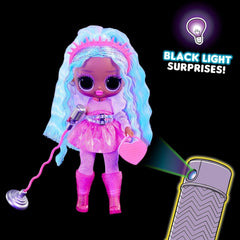 L.O.L. Surprise! Tweens Neon Pop Stars - Kitty K - 1 păpușă la modă cu surprize retroiluminate și 10+ costume și accesorii Pop Star, inclusiv micro-benzi retro, cadou pentru copii 4+ Papusi Naty Shop