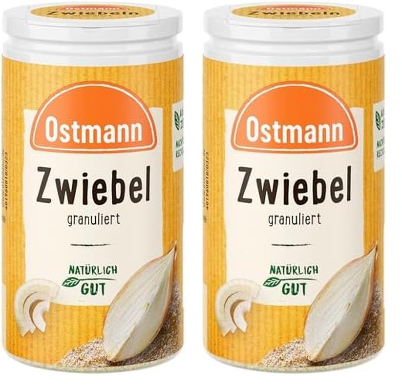 Ostmann Gewürze - Granular Zwiebeln | Zwiebelpulver zum Würzen herzhafter Gerichte | 40 g i genbrugsdosis