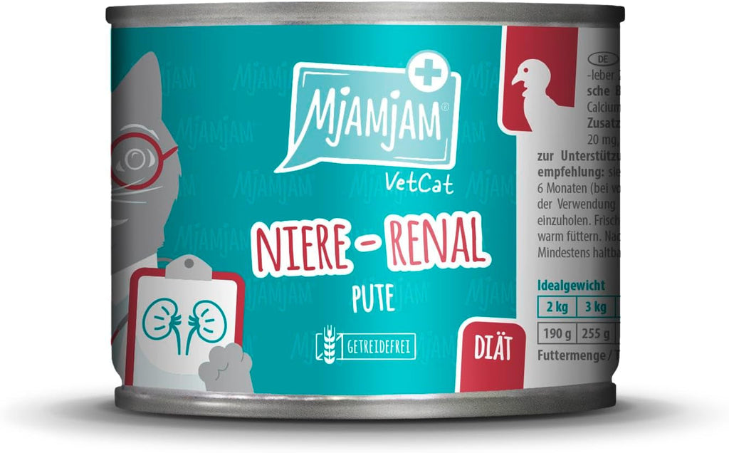 Mjamjam Vetcat - Hrană umedă premium pentru pisici - Dietă - Urinară - Pui, pachet de 6 (6 X 200G), fără cereale