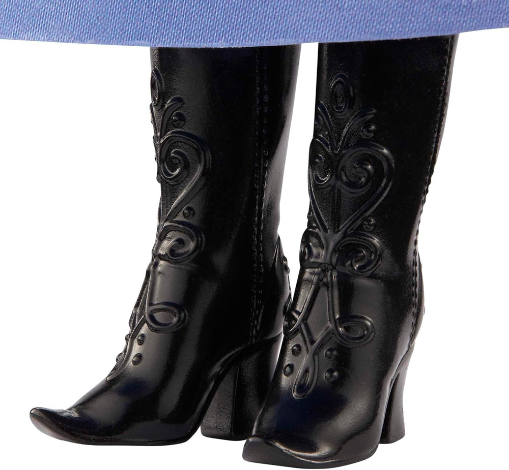 Mattel Disney Princess Anna dukke, Ice Queen dukken, kæmmet hår, mobil, i rejsedragt, aftagelig kappe, Disney gaver, 3 år gammelt legetøj, HLW49 Naty Shop Dolls