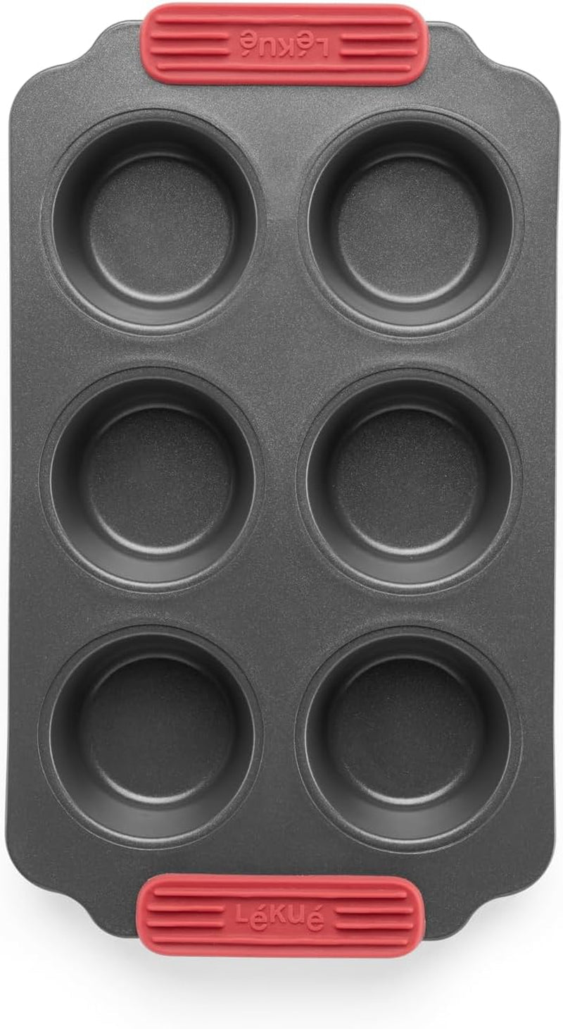 Lékué Muffin-Backform, Antihaftbeschichte, Metall, 6 Mulden Forme og bageplader Naty Shop
