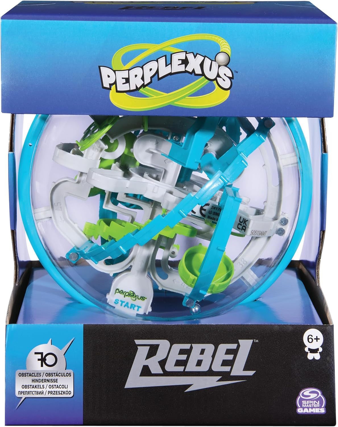 Spin Master Games Perplexus Rebel, 3D-boldlabyrint med 70 forhindringer - til handy Perplexus-fans fra 6 år og opefter