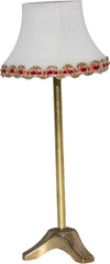 19211 - Miniatură - LED - Lampă de podea cu abajur din plastic și bază metalică, finisaj auriu, 110 mm înălțime