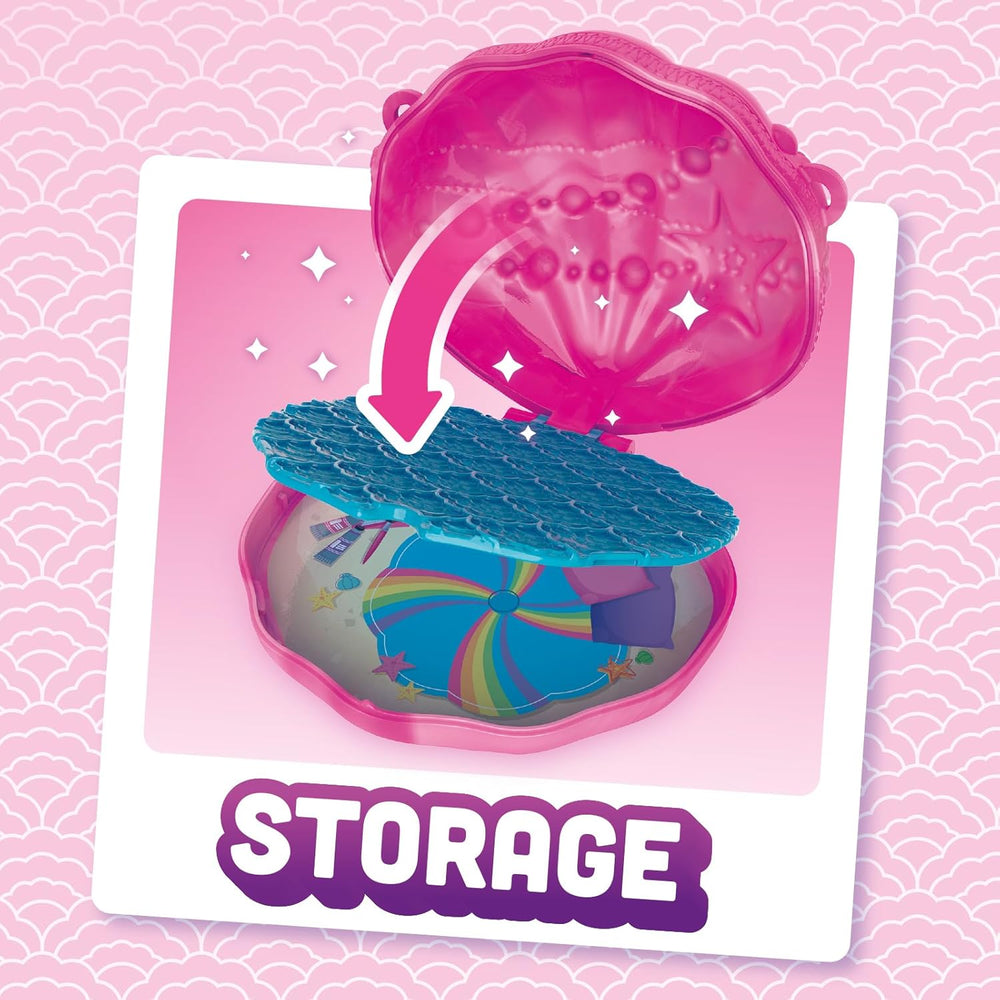 Mermaids Coral Meerjungfrauen-Puppe med 1 Muscheltasche, 1 Meerjungfrauenschwanz, 1 Haustier, Kleidung, Accessories og Schuhe