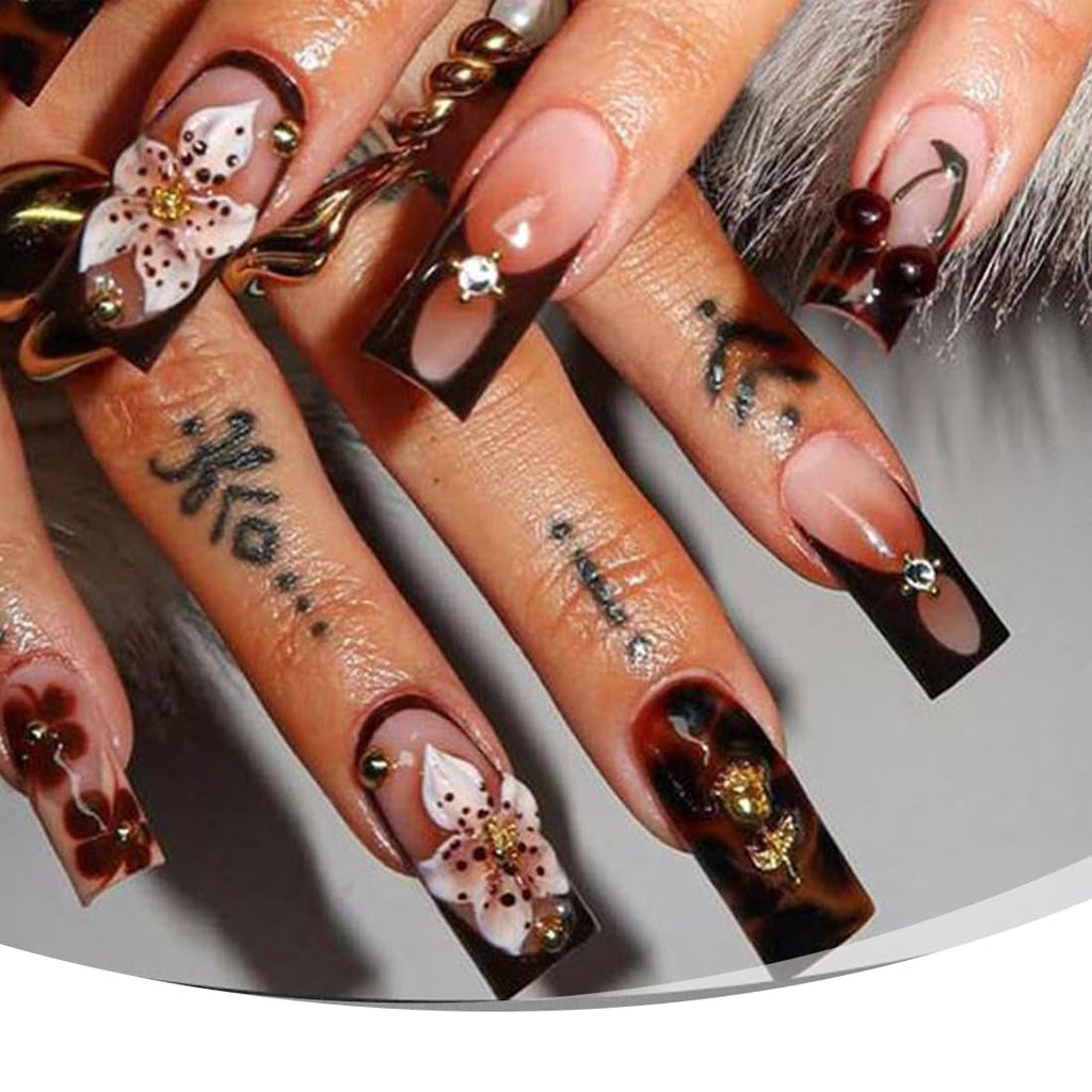 100Pcs 3D Blume Nagel Charms Nägel Zubehör Nageldesign Glitzersteine Nailart Strasssteine Flower Nail Charms Luminous Flower Nail Art Charms Bunte Blumen Deko Nagel Steinchen Flowers Nail