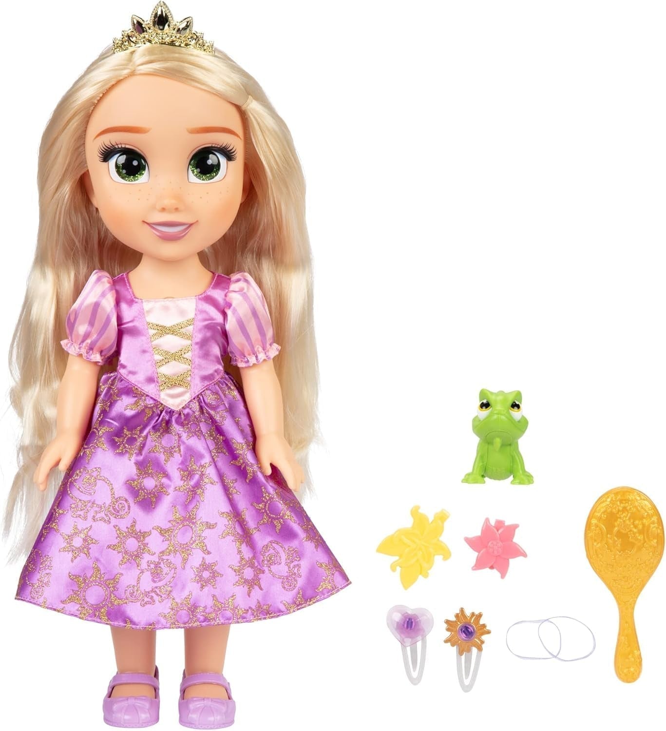 Disney Princess Singing Rapunzel Doll 35 Cm, Synger "I See the Light", Inkluderer tilbehør for mere sjov, Perfekt til piger i alderen 3+, Purple Naty Shop Dolls Standardtitel