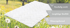 Traumnacht let sommerdyne 155X220 Cm, anti-allergisk dyne, specielt til sommer, med behageligt blødt mikrofiberbetræk, Oeko Tex certificeret, produceret efter den tyske kvalitetsstandard Dyner og dyner Naty Shop
