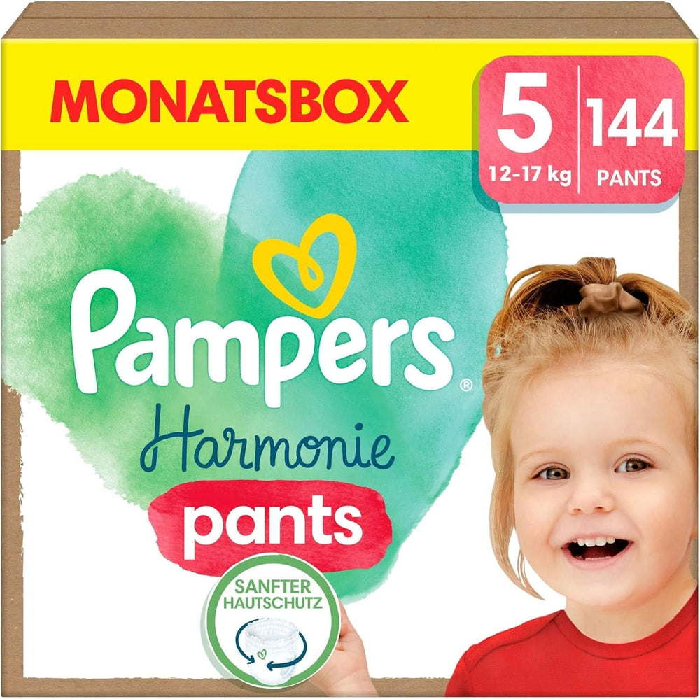 Pampers Harmonie Ble Bukser Baby, str. 5 (12Kg-17Kg), 144 stk Naty Shop