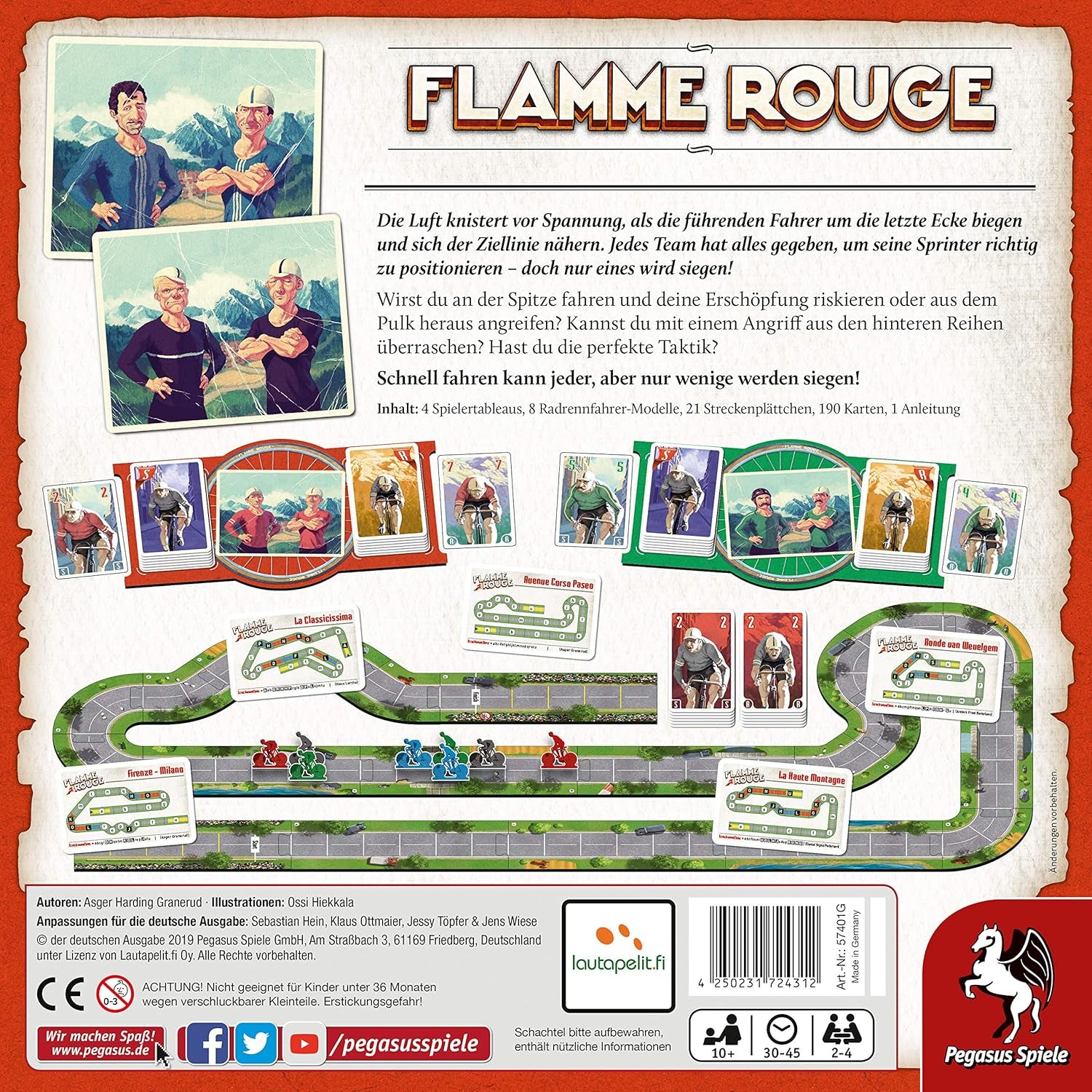 Pegasus/Lautapelit 57401G Flame Rouge (Lautapelit)