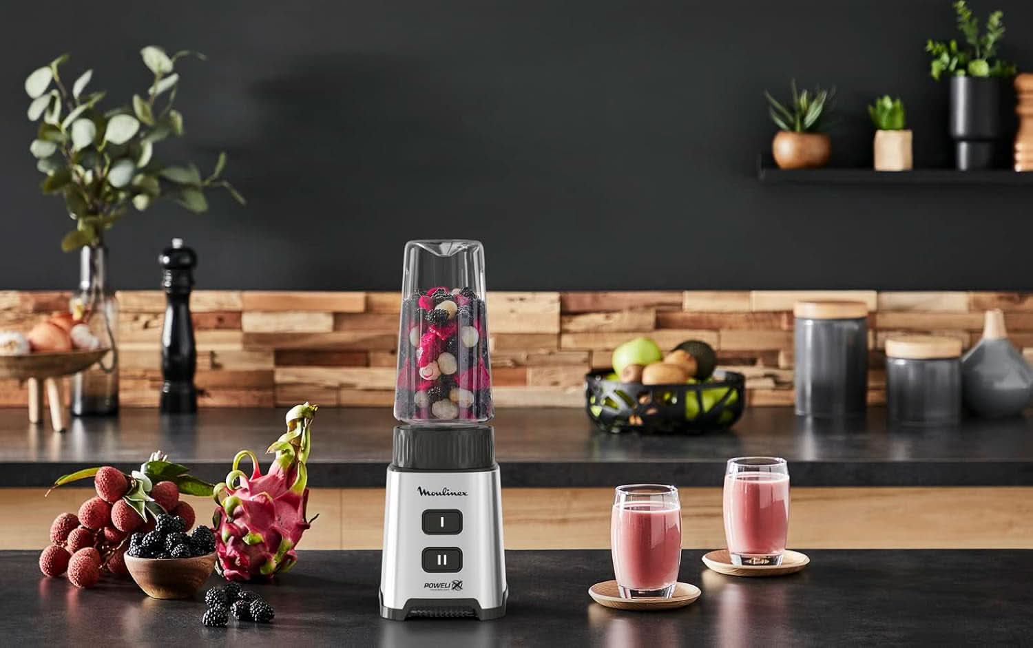 Blender Pulseo LM17GD, 400 W, 4 knive, 700 Ml, Bærbar beholder 600 Ml Kitchen Naty Shop