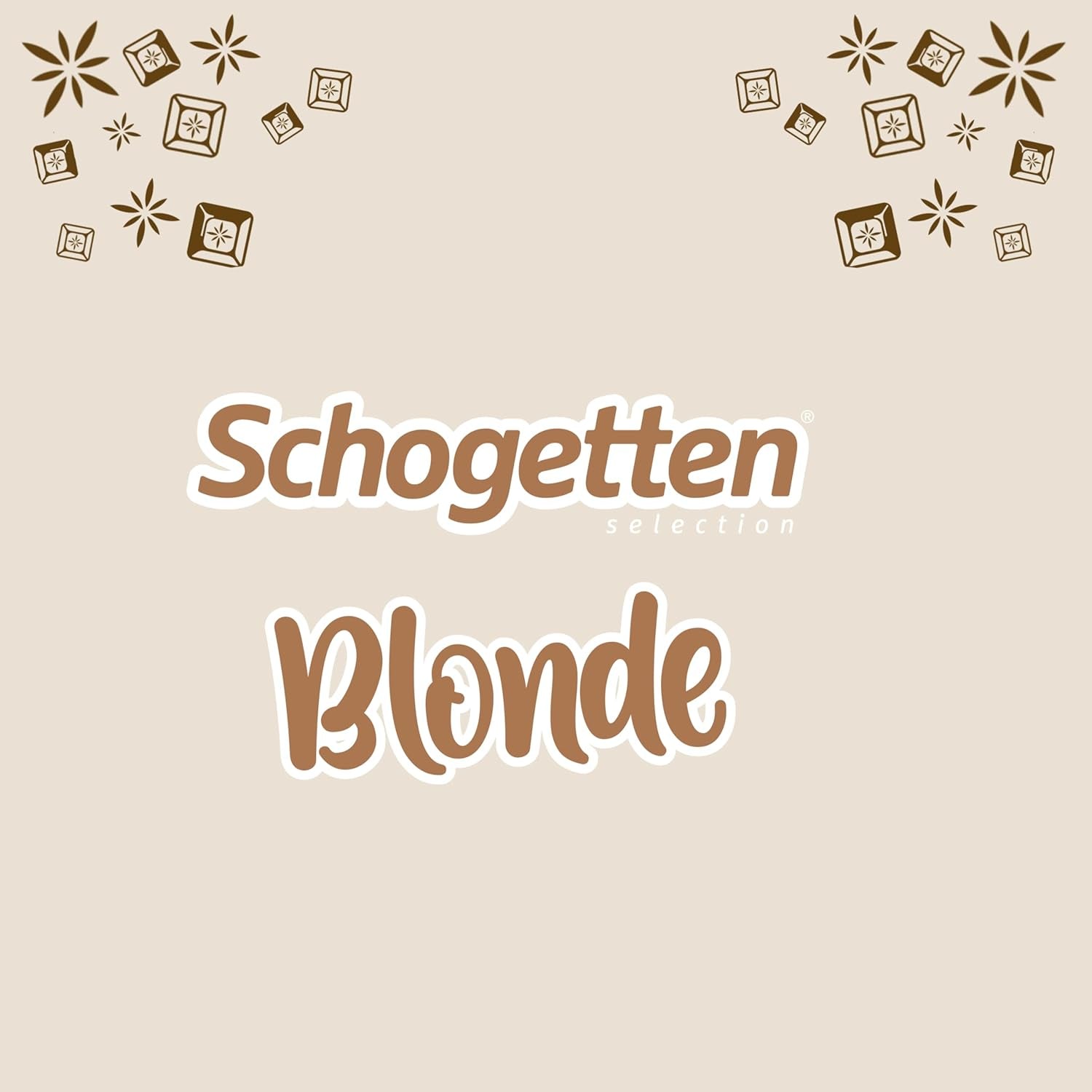 Schogetten Blonde Mandel | Hvid chokolade med karamel og mandelstykker | 100 g | Bekvemt portioneret (pakke med 2)