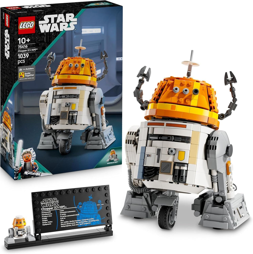 LEGO Star Wars figur 75416 Ahsoka Astromech Droid Chopper (C1-10P) - legetøj med bevægeligt hoved, aftagelige arme og centralt hjul - gave til Ahsoka fans, drenge og piger over 10 år Byggesæt Besuche den LEGO-Store Standard titel
