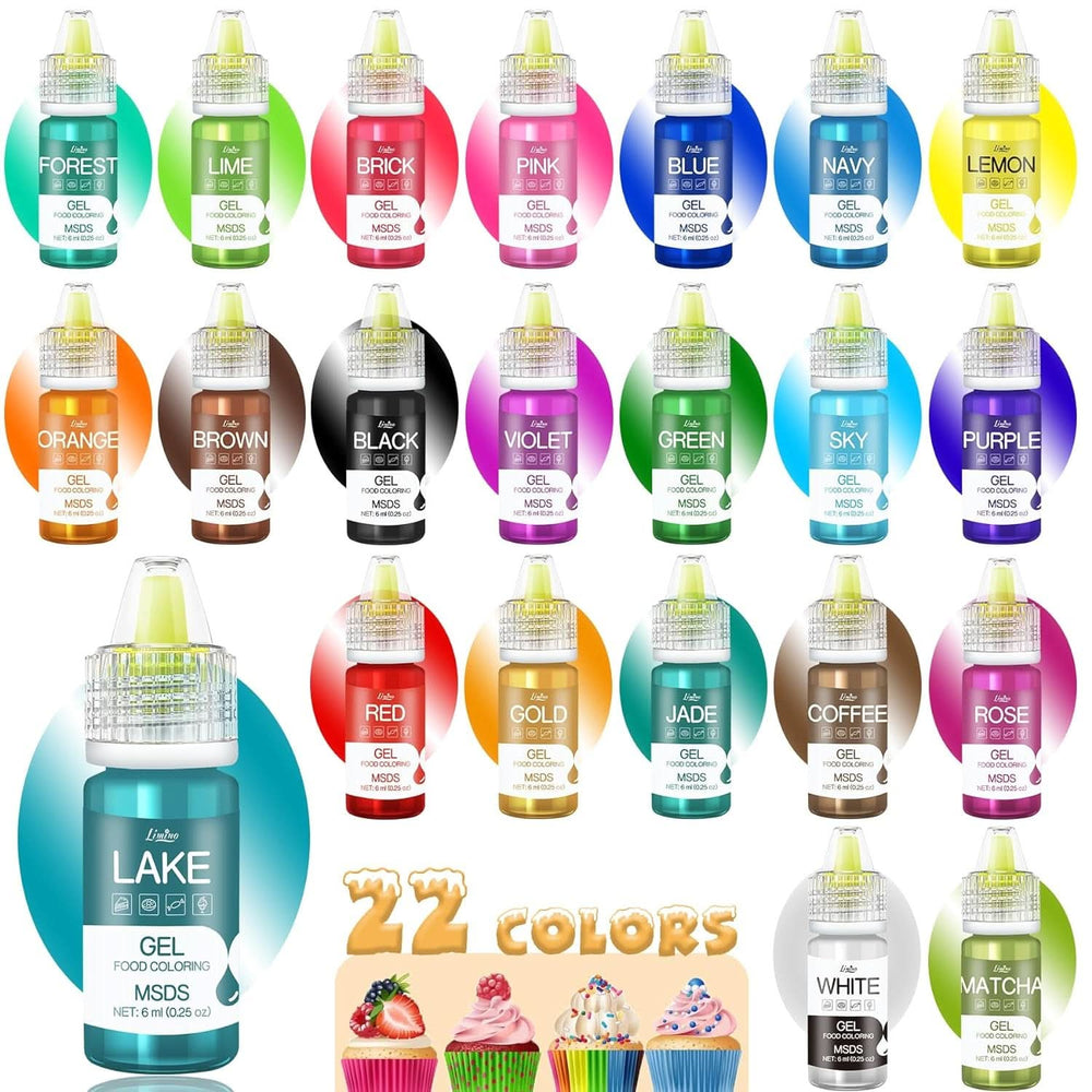 Gel madfarve, beholdere med 6 ml og 10 ml Naty Shop