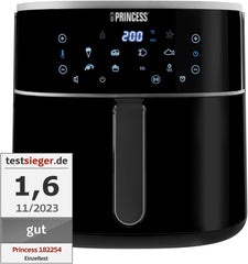 Princess Digital Hot Air Fryer - Variabel skålkapacitet - 8 liter maksimum - 6 forudindstillede programmer Hvidevarer Naty Shop 8 liter
