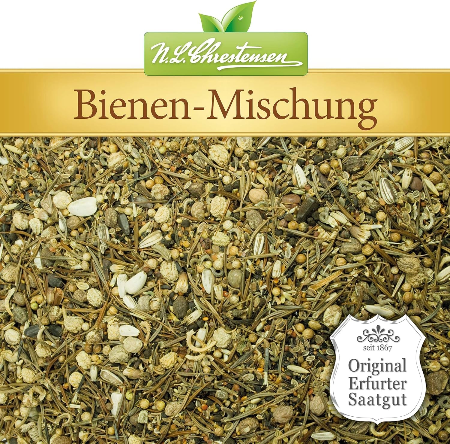 NL Chrestensen Large Bucket - Et paradis for alle insekter, biegræsgange, bivenlig blomsterfrøblanding, flerfarvet