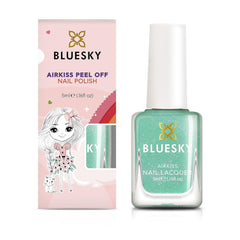 Bluesky Kids neglelak - Turkis Splash, Turkis grøn. Easy Peel Off, ikke-giftig, vandbaseret, glidende neglelak til børn 5 ml