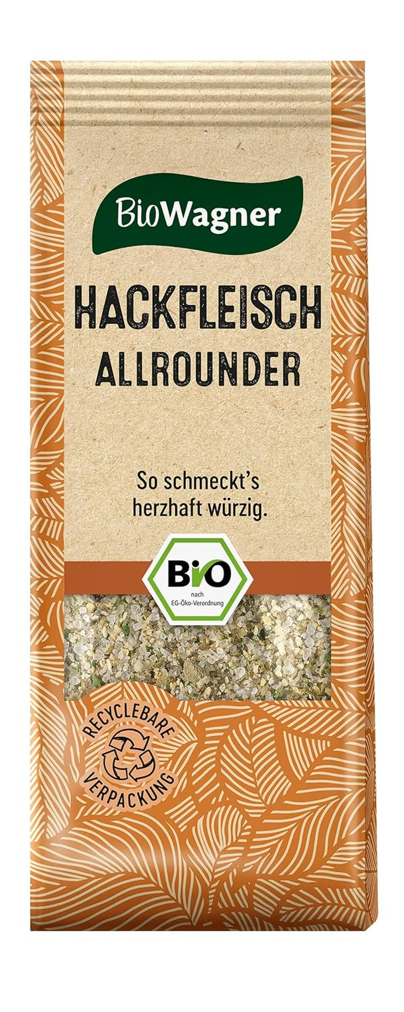 BioWagner - Bio Ras el Hanout, Gewürzmischung für orientalische und arabische Gerichte, ideel til Couscous, Tajine eller Hummus, naturbelagte Bio-Zutaten, genanvendelig Verpackung, 50 g