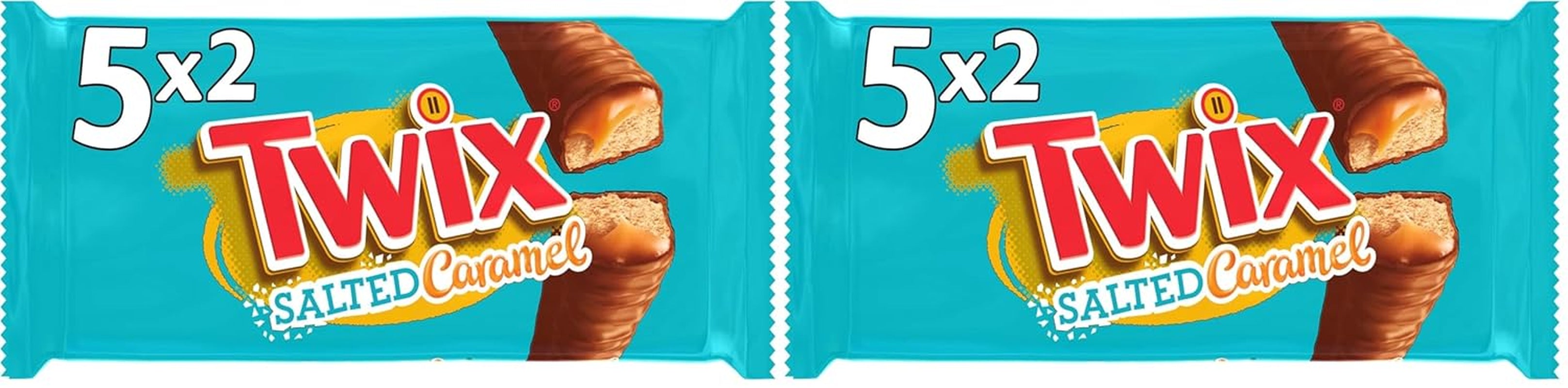 Twix Salted Caramel Chokoladebarer | Bulk pakke chokolade | 30 dobbeltstænger (30 x 46 g)