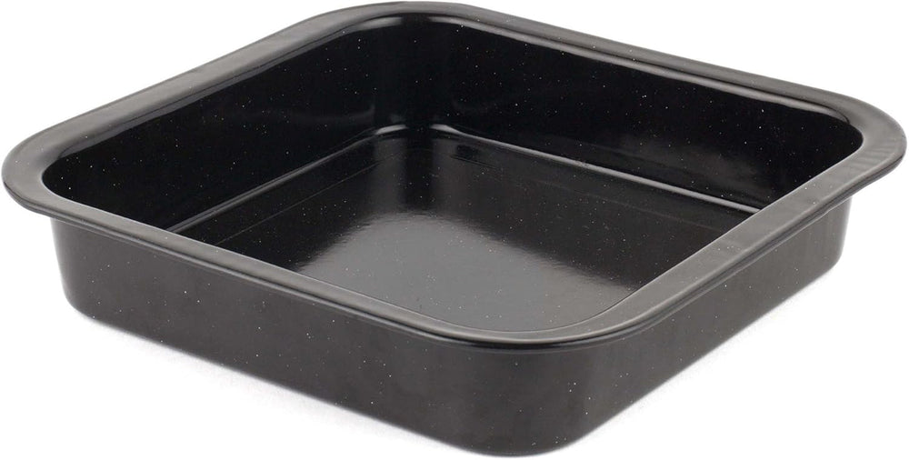 Russell Hobbs CW9161 Romano 34Cm Emalje Bräter - Mit Gitter, Rechteckige Auflaufform Mit Rost, Spülmaschinenfest Ofenform, Grill Auflaufform, Bratform Für Backofen Ofenbeständig Bis 230 Degree Forme og bakker til bagning Naty Shop 26Cm Quadratischer Bräter