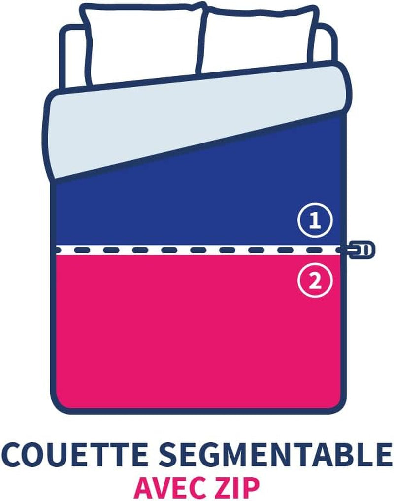 KSGB402460 Quiltet seng til 2 personer, let vaskbar, hvid, 220X240 cm Dyner og dyner Naty Shop