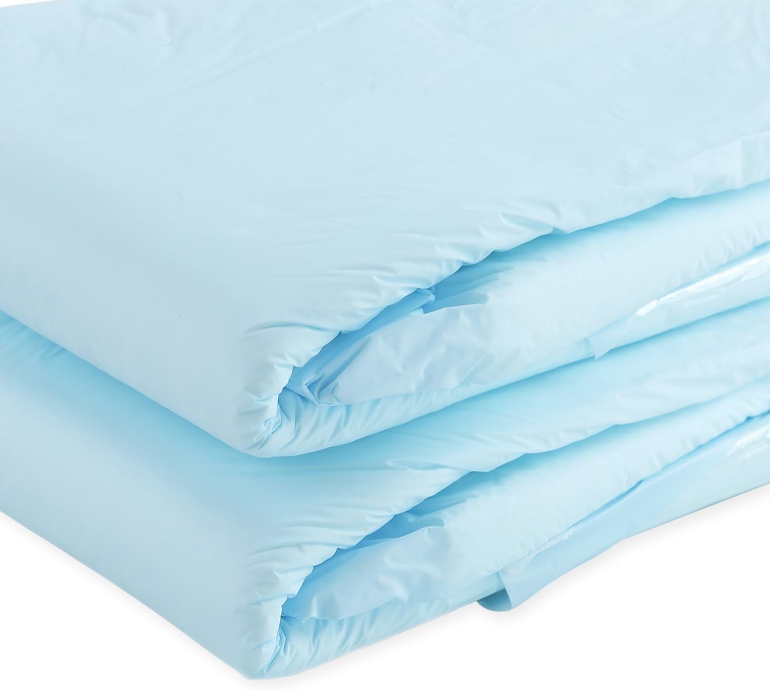 CutiePlusU voksenbleer, 10-pak engangsinkontinenstrusser med løkker til kvinder og mænd, maksimal absorptionsevne natten over - blå (stor størrelse 94-119 cm)