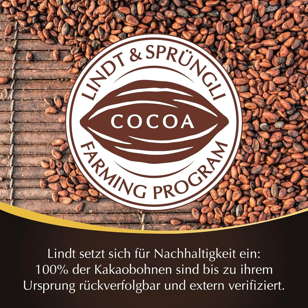Lindt Chocolate LINDOR Balls 70%, 137 grame Bomboane de Ciocolata Naty Shop